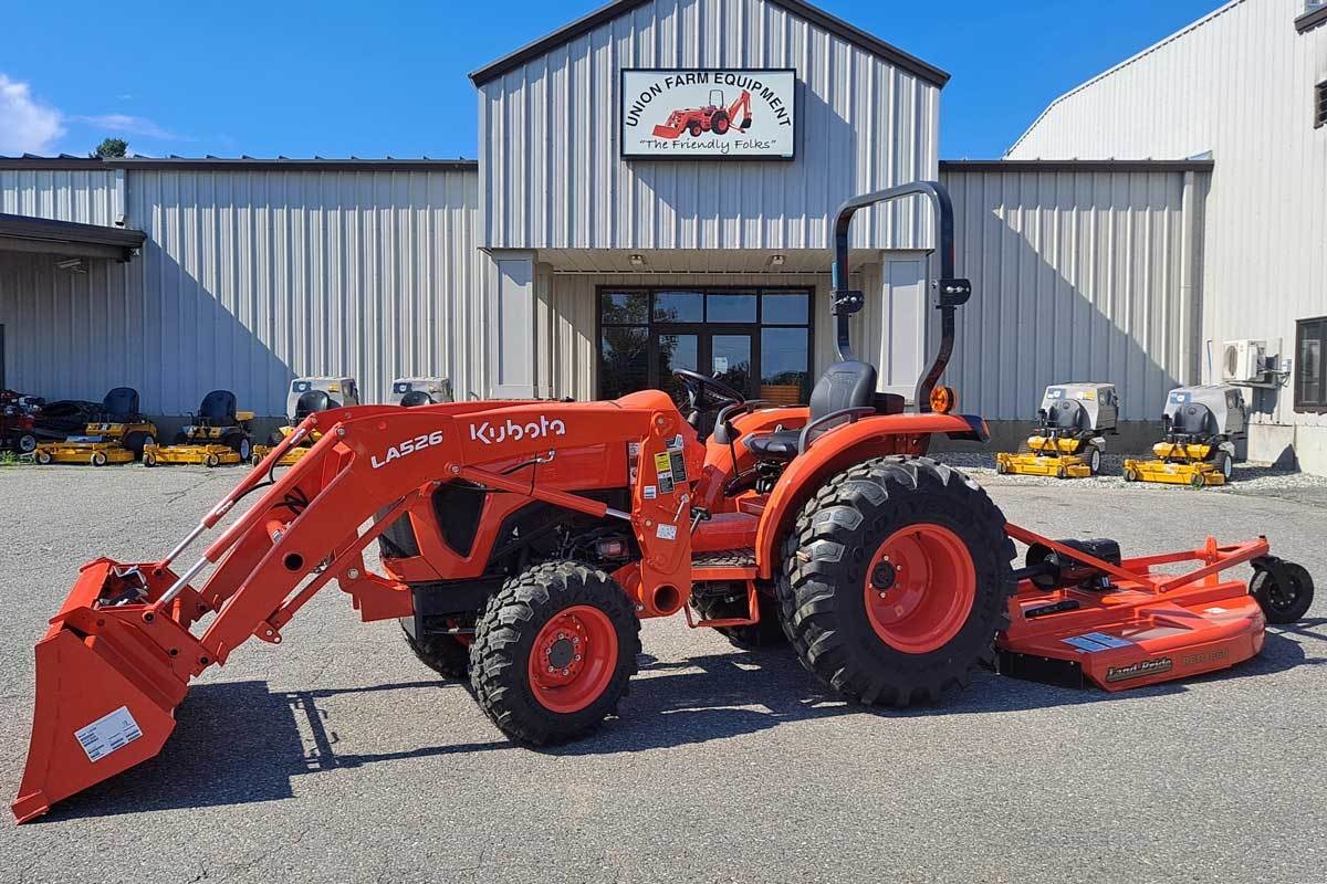 Kubota L2502HST Tractor with Loader and Land Pride RCR1860 Rotary Cutter