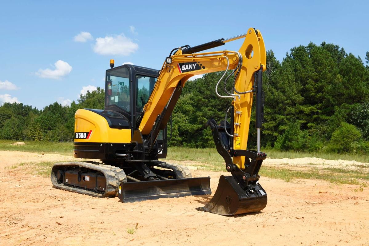 SANY SY50U Excavator - Right Side