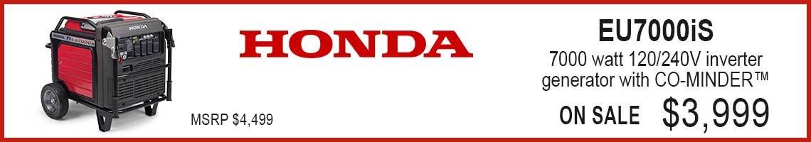 Honda EU7000iS Inverter Generator On Sale